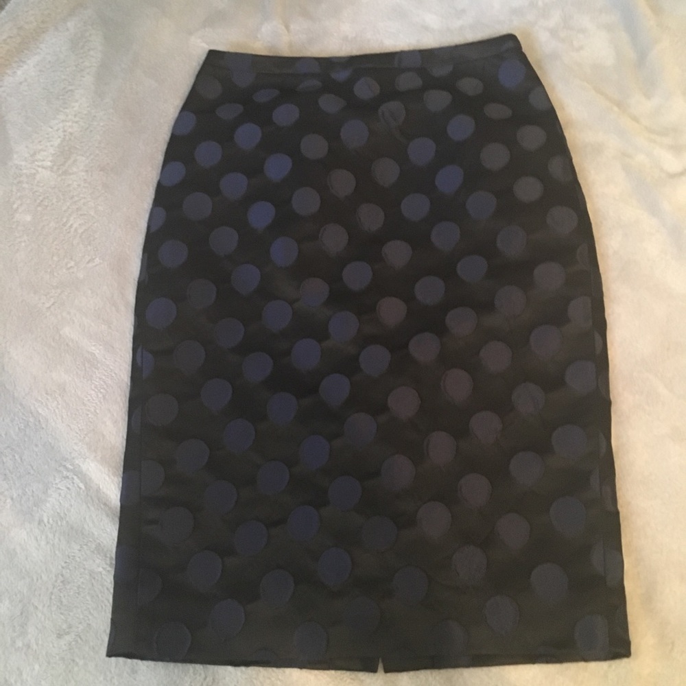 NWOT J. Crew Polka Dot Pencil Skirt